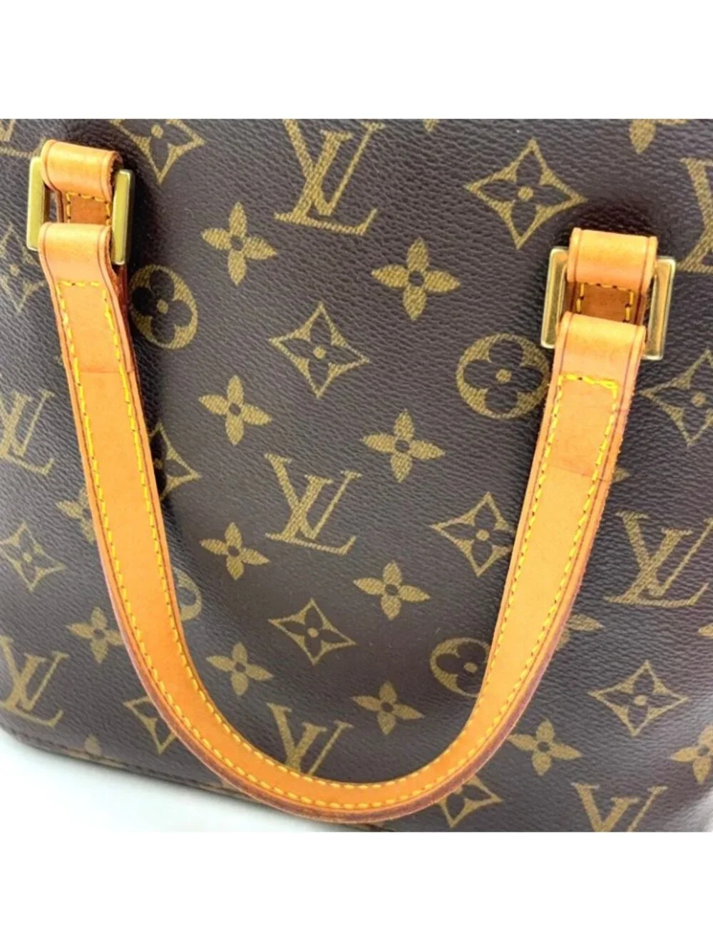 Louis Vuitton Vavin PM Monogram Leather Brown Light Handbag Gold